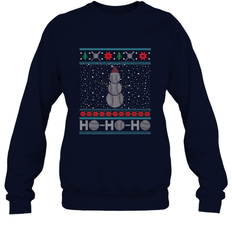 Christmas Baseball Snowman Ugly Christmas Xmas Crewneck Sweatshirt
