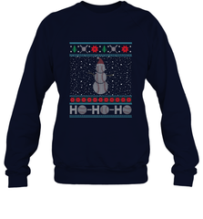 Christmas Baseball Snowman Ugly Christmas Xmas Crewneck Sweatshirt Crewneck Sweatshirt - FordPhuMy
