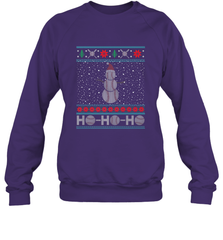 Christmas Baseball Snowman Ugly Christmas Xmas Crewneck Sweatshirt Crewneck Sweatshirt - FordPhuMy