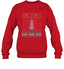 Christmas Baseball Snowman Ugly Christmas Xmas Crewneck Sweatshirt Crewneck Sweatshirt - FordPhuMy