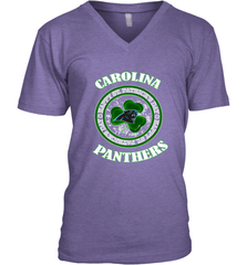 NFL Carolina Panthers Logo Happy St Patrick's Day Men's V-Neck Men's V-Neck - FordPhuMy