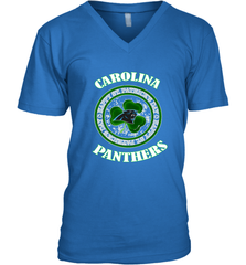 NFL Carolina Panthers Logo Happy St Patrick's Day Men's V-Neck Men's V-Neck - FordPhuMy