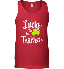 Teacher St. Patrick's Day Shirt, Lucky To Be A Teacher Men's Tank Top Men's Tank Top - FordPhuMy