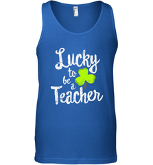 Teacher St. Patrick's Day Shirt, Lucky To Be A Teacher Men's Tank Top Men's Tank Top - FordPhuMy