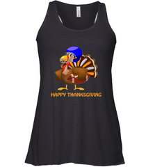 Cool Happy Thanksgiving Football Shirt Gobble Player Turkey Women's Racerback Tank Women's Racerback Tank - FordPhuMy