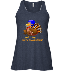 Cool Happy Thanksgiving Football Shirt Gobble Player Turkey Women's Racerback Tank Women's Racerback Tank - FordPhuMy