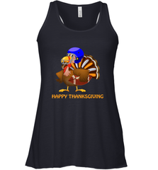 Cool Happy Thanksgiving Football Shirt Gobble Player Turkey Women's Racerback Tank Women's Racerback Tank - FordPhuMy