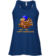 Cool Happy Thanksgiving Football Shirt Gobble Player Turkey Women's Racerback Tank Women's Racerback Tank - FordPhuMy