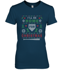 Premium Baseball Ugly Christmas Sweater Pattern Women's Premium T-Shirt Women's Premium T-Shirt - FordPhuMy