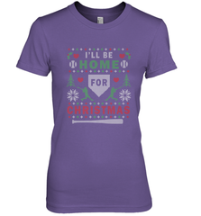 Premium Baseball Ugly Christmas Sweater Pattern Women's Premium T-Shirt Women's Premium T-Shirt - FordPhuMy