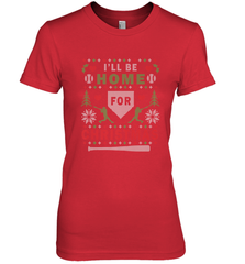 Premium Baseball Ugly Christmas Sweater Pattern Women's Premium T-Shirt Women's Premium T-Shirt - FordPhuMy