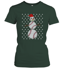 UGLY CHRISTMAS Baseball Snowman Holiday Santa Funny Men Gift Women's T-Shirt Women's T-Shirt - FordPhuMy