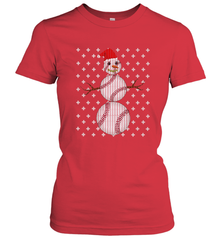 UGLY CHRISTMAS Baseball Snowman Holiday Santa Funny Men Gift Women's T-Shirt Women's T-Shirt - FordPhuMy