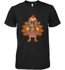 Cool Turkey Football Feathers Funny Thanksgiving Sports Gift Men's Premium T-Shirt Men's Premium T-Shirt - FordPhuMy