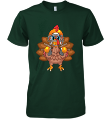 Cool Turkey Football Feathers Funny Thanksgiving Sports Gift Men's Premium T-Shirt Men's Premium T-Shirt - FordPhuMy