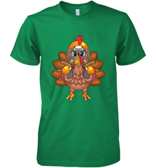 Cool Turkey Football Feathers Funny Thanksgiving Sports Gift Men's Premium T-Shirt Men's Premium T-Shirt - FordPhuMy