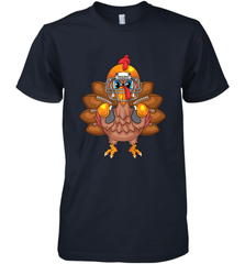 Cool Turkey Football Feathers Funny Thanksgiving Sports Gift Men's Premium T-Shirt Men's Premium T-Shirt - FordPhuMy