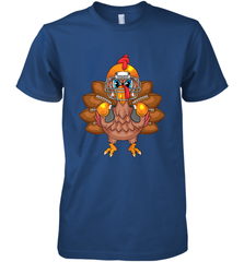 Cool Turkey Football Feathers Funny Thanksgiving Sports Gift Men's Premium T-Shirt Men's Premium T-Shirt - FordPhuMy
