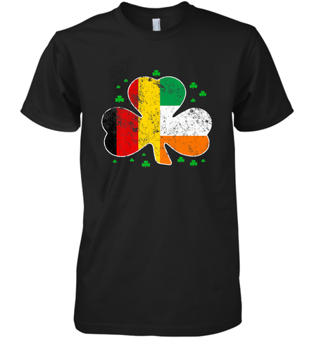 Irish German Flag Shamrock St Patricks Shirts Men's Premium T-Shirt Men's Premium T-Shirt / Black / XS Men's Premium T-Shirt - FordPhuMy