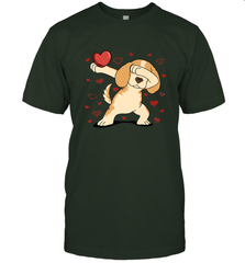 Dog Dabbing Heart For Valentine's Day Art Graphics Gift Men's T-Shirt Men's T-Shirt - FordPhuMy