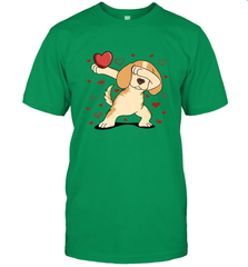 Dog Dabbing Heart For Valentine's Day Art Graphics Gift Men's T-Shirt Men's T-Shirt - FordPhuMy