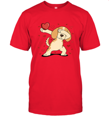 Dog Dabbing Heart For Valentine's Day Art Graphics Gift Men's T-Shirt Men's T-Shirt - FordPhuMy