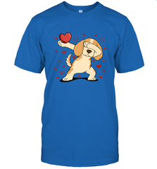 Dog Dabbing Heart For Valentine's Day Art Graphics Gift Men's T-Shirt Men's T-Shirt - FordPhuMy