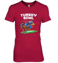 Cool Turkey Bowl _ Funny Thanksgiving Football Player Gift Women's Premium T-Shirt Women's Premium T-Shirt - FordPhuMy