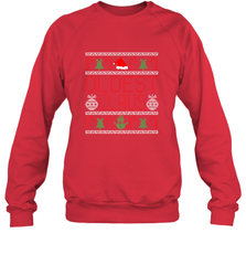 Oldest Claus Santa Hat Christmas Gift Matching Family Ugly Crewneck Sweatshirt Crewneck Sweatshirt - FordPhuMy