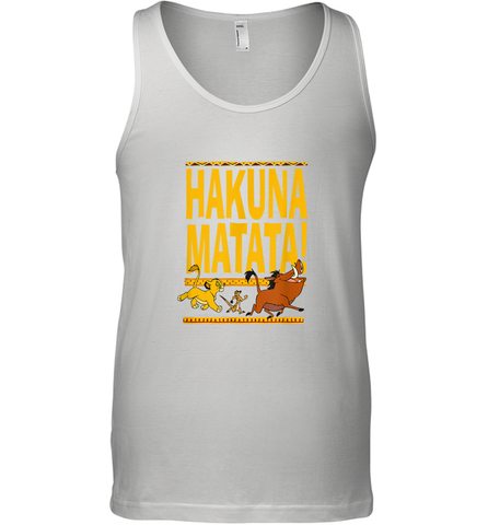 Disney Lion King Classic Hakuna Crew Men Cotton Tank Top