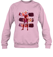 Star Wars Forces of Destiny Ahsoka Panels Crewneck Sweatshirt Crewneck Sweatshirt - FordPhuMy