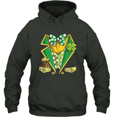 Leprechaun Costume Boys Kids St Patricks Hooded Sweatshirt Hooded Sweatshirt - FordPhuMy
