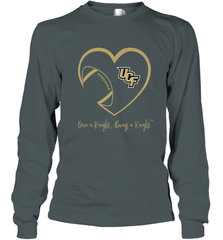 UCF Knights Football Inside Heart  Team  Apparel Long Sleeve T-Shirt Long Sleeve T-Shirt - FordPhuMy