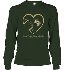 UCF Knights Football Inside Heart  Team  Apparel Long Sleeve T-Shirt Long Sleeve T-Shirt - FordPhuMy