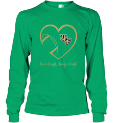 UCF Knights Football Inside Heart  Team  Apparel Long Sleeve T-Shirt Long Sleeve T-Shirt - FordPhuMy