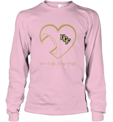 UCF Knights Football Inside Heart  Team  Apparel Long Sleeve T-Shirt Long Sleeve T-Shirt - FordPhuMy