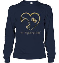 UCF Knights Football Inside Heart  Team  Apparel Long Sleeve T-Shirt