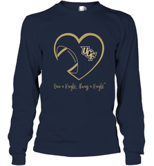 UCF Knights Football Inside Heart  Team  Apparel Long Sleeve T-Shirt Long Sleeve T-Shirt - FordPhuMy