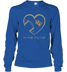 UCF Knights Football Inside Heart  Team  Apparel Long Sleeve T-Shirt Long Sleeve T-Shirt - FordPhuMy