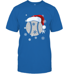 Baseball Ball Christmas Santa Hat Snowflakes Gift  Baseball Men's T-Shirt Men's T-Shirt - FordPhuMy