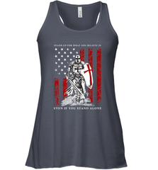 Knight Templar American Flag Women's Racerback Tank Women's Racerback Tank - FordPhuMy