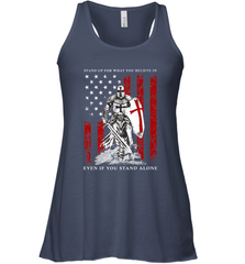 Knight Templar American Flag Women's Racerback Tank Women's Racerback Tank - FordPhuMy