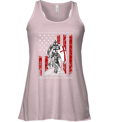 Knight Templar American Flag Women's Racerback Tank Women's Racerback Tank - FordPhuMy