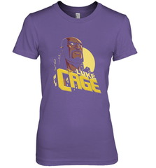 Marvel The Defenders Luke Cage Profile Women's Premium T-Shirt Women's Premium T-Shirt - FordPhuMy