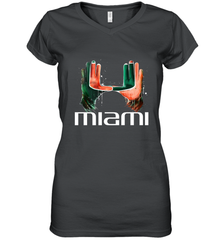 Miami Hurricanes Limited Edition Women's V-Neck T-Shirt Women's V-Neck T-Shirt - FordPhuMy