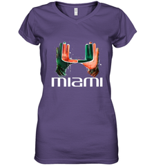 Miami Hurricanes Limited Edition Women's V-Neck T-Shirt Women's V-Neck T-Shirt - FordPhuMy