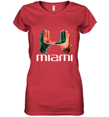 Miami Hurricanes Limited Edition Women's V-Neck T-Shirt Women's V-Neck T-Shirt - FordPhuMy