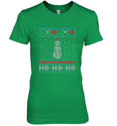 Christmas Baseball Snowman Ugly Christmas Xmas Women's Premium T-Shirt
