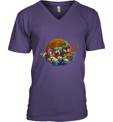 Disney Pixar Toy Story Halloween Moon Group Men's V-Neck Men's V-Neck - FordPhuMy