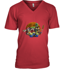 Disney Pixar Toy Story Halloween Moon Group Men's V-Neck Men's V-Neck - FordPhuMy